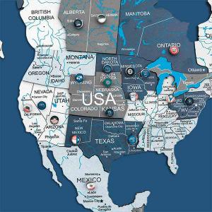 3D USA Maps