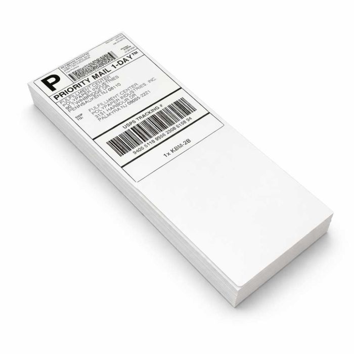 Zebra 4 x 6 Direct Thermal Shipping Labels Fanfold 4000/CS