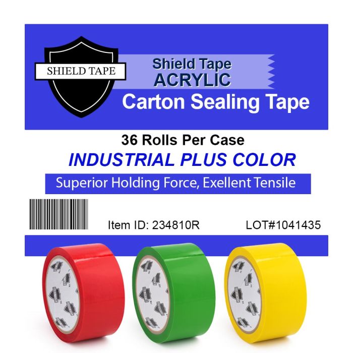 Industrial Grade Color Acrylic Adhesive Carton-Sealing Packaging Tape Hand Type