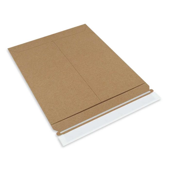 Kraft Rigid Cardboard Stay Flat Mailers Peel & Seal