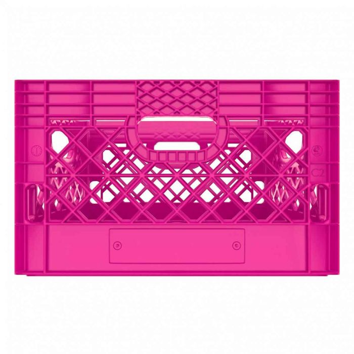 Rectangle Pink Plastic Milk Crate 24qt (6 gallon)