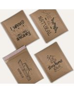 Custom Printed Brown Kraft Bubble Mailers