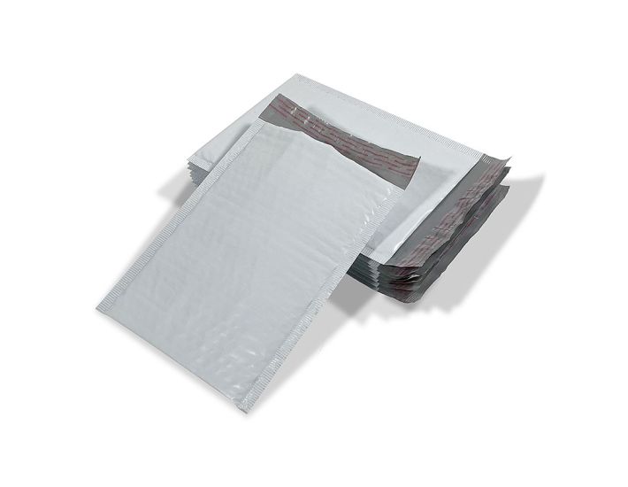 Soft Shell Gray Poly Bubble Mailers Self Seal With Hot Melt