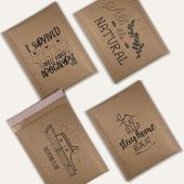 Custom Printed Brown Kraft Bubble Mailers