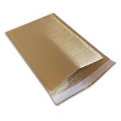 Brown Kraft Laminated Paper Extra Air 3/16" Bubble Mailers with Peel & Seal