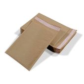 Brown Kraft Laminated Paper Extra Air 3/16" Bubble Mailers with Peel & Seal