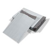 Strong Soft Shell Gray Poly Bubble Mailers Self Seal With Hot Melt Glue
