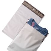Tuff-Shield White Flat Poly Mailers 3.2 mil (No Bubble Lining)