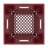 Square Dark Brown Plastic Milk Crate 16qt (4 gallon)