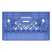 Rectangle Blue Plastic Milk Crate 24qt (6 gallon)