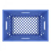 Rectangle Blue Plastic Milk Crate 24qt (6 gallon)