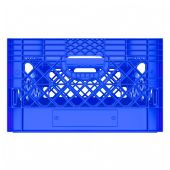 Rectangle Blue Plastic Milk Crate 24qt (6 gallon)