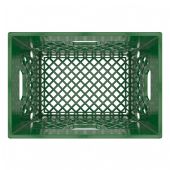Rectangle Green Plastic Milk Crate 24qt (6 gallon)