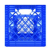 Reinforced Heavy Duty Square Blue Plastic Crate 16Qt