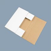 Corrugated White Folding Mailers & Brown Pads