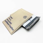 Hard Shell Extra Air (3/16" Bubble Liner) Beige Recycled Poly Bubble Mailers Self Seal