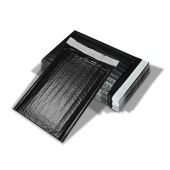 Strong Soft Shell Black Poly Bubble Mailers Self Seal With Hot Melt Glue