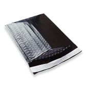 Strong Soft Shell Black Poly Bubble Mailers Self Seal With Hot Melt Glue