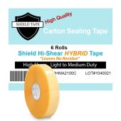 High Initial Tack Yellow Transparent Hot Melt Acrylic Hybrid Adhesive Machine Length Packaging Tape