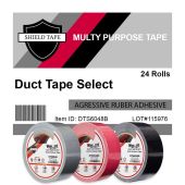 Multi Purpose Construction/Maintenance Adhesive Duct Tape Select PE Film Red Black Silver