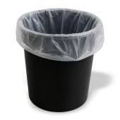 24"x24" 6mic Natural Color 1000/cs (20/50CT RLS) Star Sealed HDPE Can Liner 7-10 Gallon Capacity.