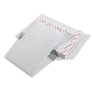 White Kraft Laminated Paper Extra Air 3/16" Bubble Mailers Peel & Seal