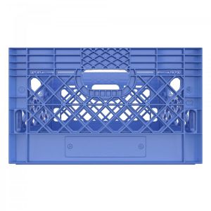 Rectangle Blue Plastic Milk Crate 24qt (6 gallon)