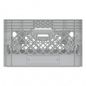 Rectangle Gray Plastic Milk Crate 24qt (6 gallon)
